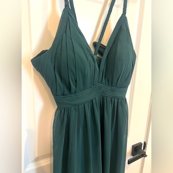 Azazie Women’s Bridemaids Dress, Pine Color, Size 4 Small, Bridesmaid Formal - Picture 5 of 16